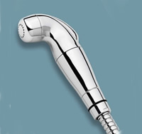 Shattaf bidet shower head attached to a toilet in the uk alternative to  toilet roll tissue during coronavirus outbreak Stock Photo - Alamy
